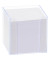 Zettelbox 9907/3, LUXBOX, 9,5x9,5x9,5cm, transparent, Kunststoff, inkl.: 800 Notizzettel