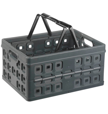 Klappbox Square H6180188, 32 Liter, au&szlig;en 490x360x255mm, Kunststoff anthrazit