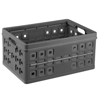 Klappbox Square H6180288, 46 Liter, für A3, außen 540x380x265mm, Kunststoff anthrazit