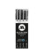 Fineliner-Set Blackliner, 52-MO200487, schwarz (Schreibfarbe: schwarz), 0,3+0,5+0,7+1mm