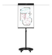 Flipchart UNIVERSAL Triangle Rundfuß, 7-153600, 68x105cm, 