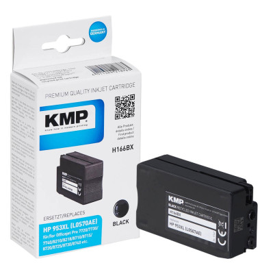 KMP H166BX schwarz Tintenpatrone ersetzt HP 953XL KMP H166BX schwarz Tintenpatrone ersetzt HP 953XL