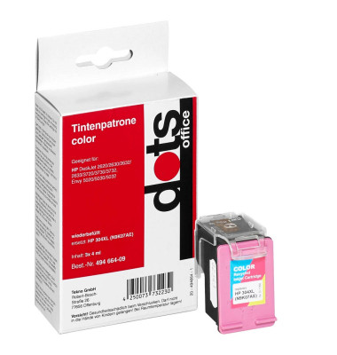 dots color Tintenpatrone ersetzt HP 304XL