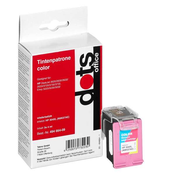 4250073732230 - Druckerpatrone 17604030-DOTS kompatibel zu HP 304XL color (cyan magenta gelb) 4250073732230 Dots 4250073732230 - Druckerpatrone 17604030-DOTS kompatibel zu HP 304XL color (cyan magenta gelb) 4250073732230 Dots