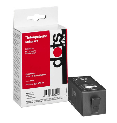Druckerpatrone 1758,4001-DOTS kompatibel zu HP 907XL schwarz