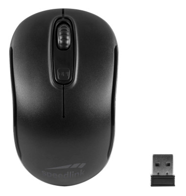 PC-Maus Ceptica SL-630013-BKBK, 3 Tasten, kabellos, USB-Funk, optisch, schwarz PC-Maus Ceptica SL-630013-BKBK, 3 Tasten, kabellos, USB-Funk, optisch, schwarz