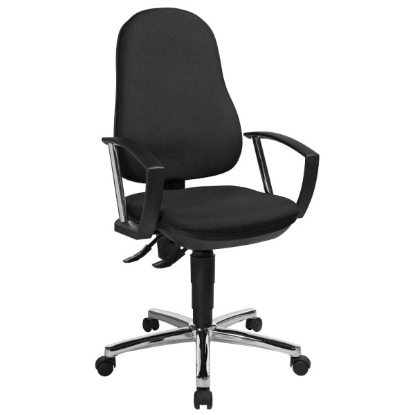 4014296630144 - AKTION Bürostuhl Support® P Deluxe 8179A G20 Stoff schwarz Gestell chrom 4014296630144 - AKTION Bürostuhl Support® P Deluxe 8179A G20 Stoff schwarz Gestell chrom