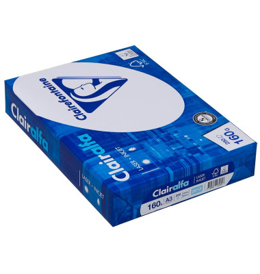 Kopierpapier Clairalfa 2619C A3 160g hochweiß 