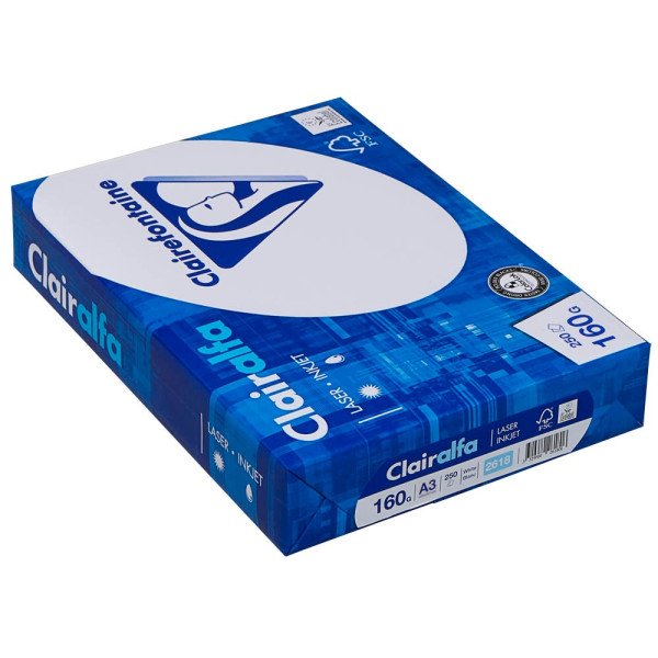3329680291902 - Kopierpapier Clairalfa 2619C A3 160g hochweiß 3329680291902 250 Blatt 3329680291902 - Kopierpapier Clairalfa 2619C A3 160g hochweiß 3329680291902 250 Blatt