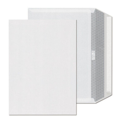 Versandtaschen 43309, lange Seite offen, C4, ohne Fenster, haftklebend, 100g, weiß