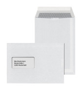 Versandtaschen 43354, C5, mit Fenster, haftklebend, 90g, weiß