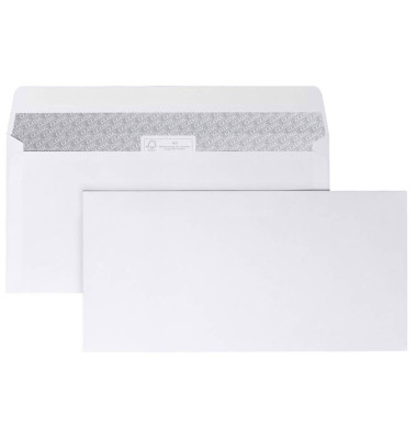 Briefumschlag 42937 Din Lang ohne Fenster haftklebend 80g weiß