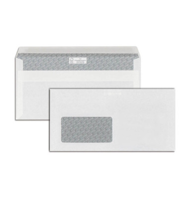 Briefumschlag 43200, Din Lang, ohne Fenster, selbstklebend, 80g, weiß Briefumschlag 43200, Din Lang, ohne Fenster, selbstklebend, 80g, weiß