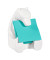Haftnotizen BEAR-330, Z-Notes, 76x76mm, pastell-blau, quadratisch