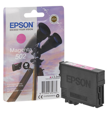 Druckerpatrone 502/T02V34 C13T02V34010 (502), magenta, ca. 160 Seiten