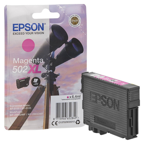8715946652849 - 502XL - høj kapacitet - magenta - original - blækpatron - Tintenpatrone Magenta