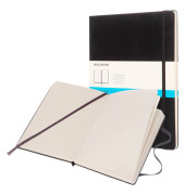 Notizbuch 892727, Classic Collection fester Einband, schwarz, A4, punktkariert, 70g, 96 Blatt / 192 Seiten