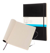 Notizbuch 892758, Classic Collection flexibler Einband, schwarz, A4, punktkariert, 70g, 96 Blatt / 192 Seiten