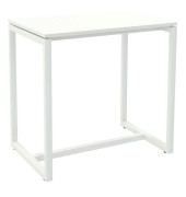 Stehtisch easyDesk TD114.13.13 110cm (H), 114x75cm (BxT), rechteckig, weiß / weiß