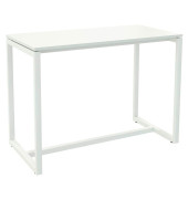 Stehtisch easyDesk TD150.13.13 110cm (H), 150x75cm (BxT), rechteckig, weiß / weiß