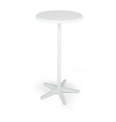 Stehtisch Duo 26587000 110cm (H), Ø 70cm (BxT), rund, weiß / weiß