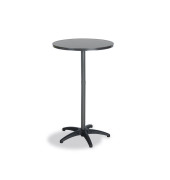 Stehtisch Duo, h&ouml;henverstellbar 72-110cm (H), &Oslash; 70cm (BxT), rund, anthrazit / anthrazit