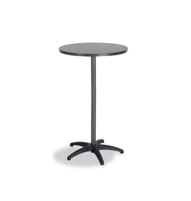 Stehtisch Duo, h&ouml;henverstellbar 72-110cm (H), &Oslash; 70cm (BxT), rund, anthrazit / anthrazit