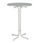Stehtisch Multiflex 26570000 110cm (H), Ø 80cm (BxT), rund, weiß / weiß