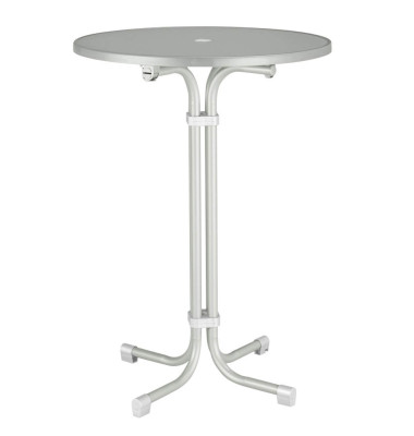 Stehtisch Multiflex 26570000 110cm (H), Ø 80cm (BxT), rund, weiß / weiß