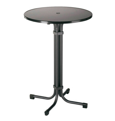 Stehtisch Multiflex 110cm (H), &Oslash; 80cm (BxT), rund, anthrazit / anthrazit