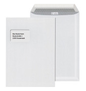 Versandtaschen 43378, C4, mit Fenster, haftklebend, 90g, weiß