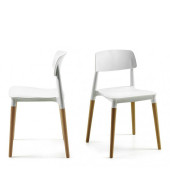 Glamwood Besucherstühle weiß
