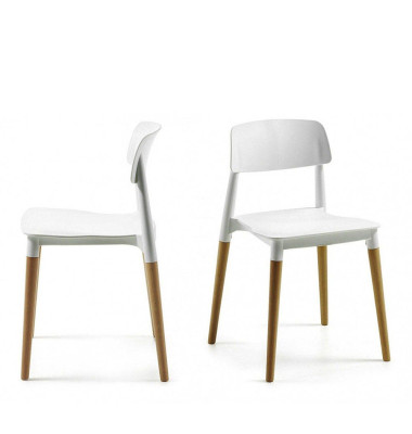 Glamwood Besucherstühle weiß