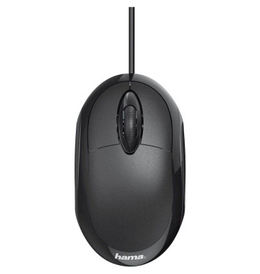 PC-Maus MC-100 182600, 3 Tasten, mit Kabel, USB-Kabel, optisch, schwarz PC-Maus MC-100 182600, 3 Tasten, mit Kabel, USB-Kabel, optisch, schwarz