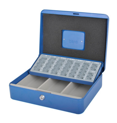 Geldkassette 8008766 blau 300x250x90mm