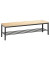 Garderobenbank Basic 8051-010, Holz, 150cm, freistehend, mit Schuhregal, buche/anthrazit
