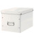 Aufbewahrungsbox Click & Store WOW Cube 6108-00-01, 30 Liter, mit Deckel, au&szlig;en 360x320x310mm, Karton wei&szlig;