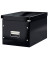 Aufbewahrungsbox Click & Store WOW Cube 6108-00-95, 30 Liter, mit Deckel, au&szlig;en 360x320x310mm, Karton schwarz