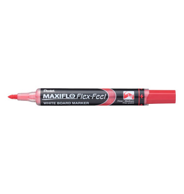 Pentel Whiteboard-Marker MAXIFLO Flex-Feel rot