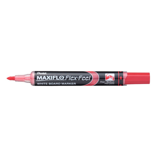 0884851032546 - Whiteboardmarker Pentel Maxiflo Flex-Feel Rundspitze mit variabler Strichstärke integriertes Pumpsystem Schreibfarbe rot 12 Stück 0884851032546 - Whiteboardmarker Pentel Maxiflo Flex-Feel Rundspitze mit variabler Strichstärke integriertes Pumpsystem Schreibfarbe rot 12 Stück