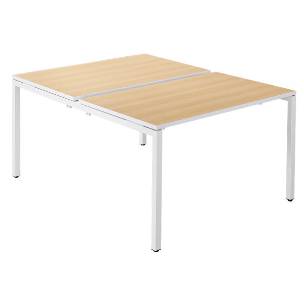 3660141254822 - Doppelschreibtisch easyDesk B2P80X1201323 75cm (H) 120cmx166cm (BxT) rechteckig buche Weiß 3660141254822 PAPERFLOW 3660141254822 - Doppelschreibtisch easyDesk B2P80X1201323 75cm (H) 120cmx166cm (BxT) rechteckig buche Weiß 3660141254822 PAPERFLOW