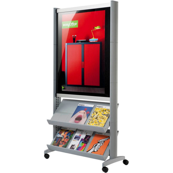 3660141881103 - EasyDisplay Prospektständer aus Polystyrol für 6 x DIN A4 alusilber alusilber 3660141881103 - EasyDisplay Prospektständer aus Polystyrol für 6 x DIN A4 alusilber alusilber