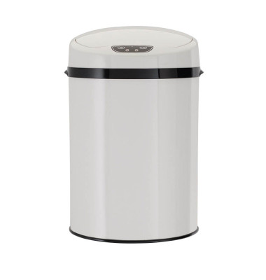 Mülleimer mit Sensor Touchfree 9 Liter weiß  EW-BE-0269