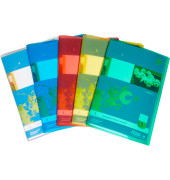 Heftumschläge 9681-0299 A5 farbig sortiert transparent PP