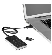 externe Festplatte Store 'n' Go Secure Portable VER53402, schwarz/silber, 256 GB