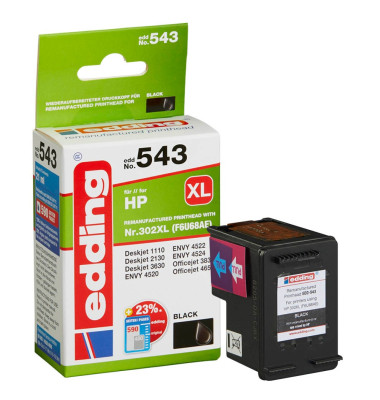 Druckerpatrone 18-543 kompatibel zu HP 302XL schwarz