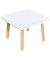 Beistelltisch Woody TB60.10.13, 40cm (H), 60x60cm (BxT), quadratisch, weiß / braun