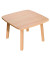Beistelltisch Woody, 40cm (H), 60x60cm (BxT), quadratisch, buche / braun