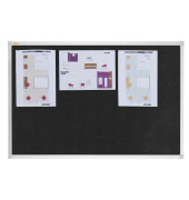 Pinnwand X-tra! Line PT330210, 90x60cm, Filz, Aluminiumrahmen, schwarz