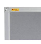Pinnwand X-tra! Line PT331212, 60x45cm, Filz, Aluminiumrahmen, grau